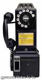 Vintage pay phone